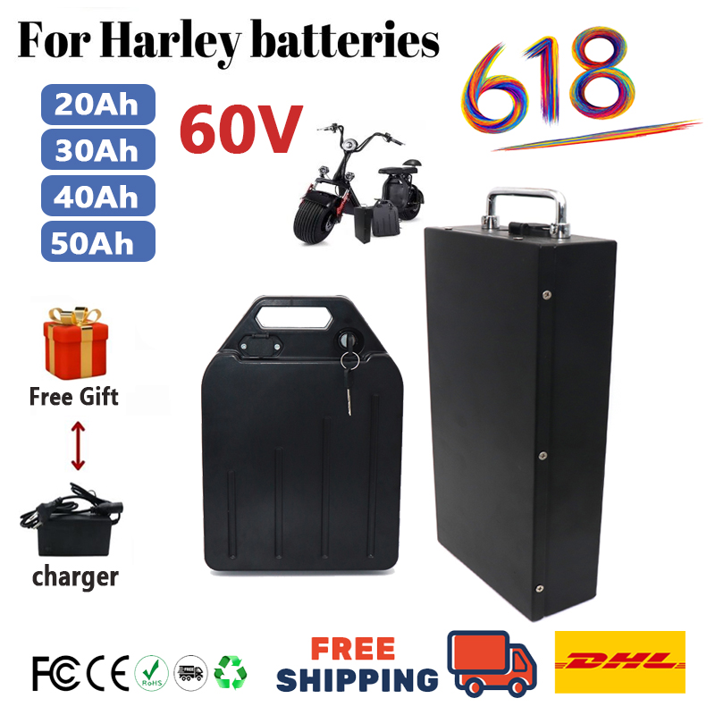 60V 50Ah Electric Scooter Battery - For HarleyBattery 60V 20Ah 30Ah 40Ah