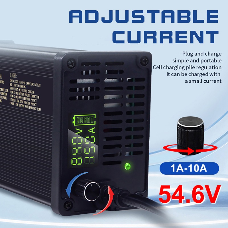 48V Aluminum Shell Adjustable  - 84V 20A Smart Charger review and price